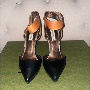 Steve Madden two toned ankle strap heels